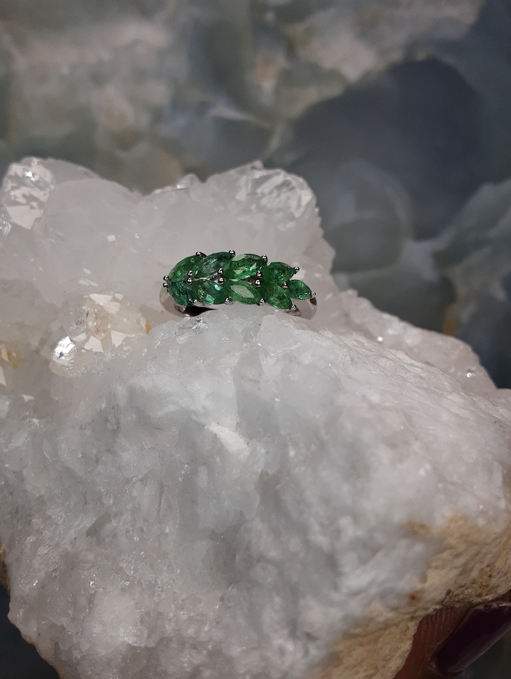 925 Emerald Ring.